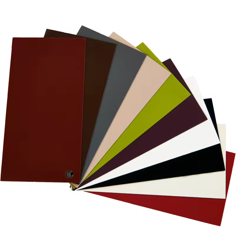 High-gloss acrylic furniture panels - multi-color sheet display